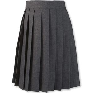 French Toast Gray Pleated Skirt